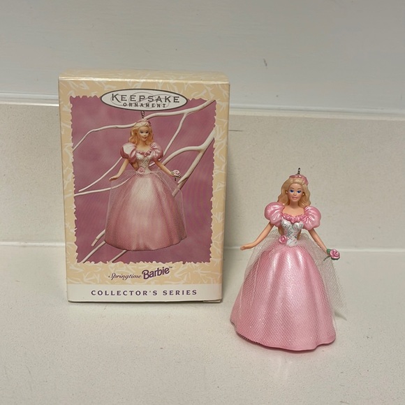1996 Springtime Barbie Hallmark Keepsake Ornament NIB - Picture 1 of 8
